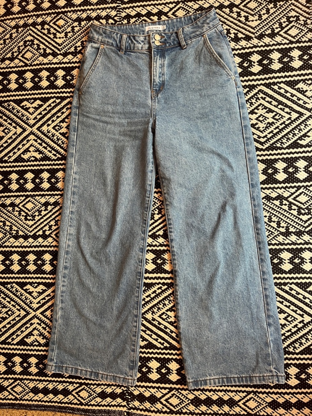 JustFab Straight-Leg Women’s Jeans - Light Blue